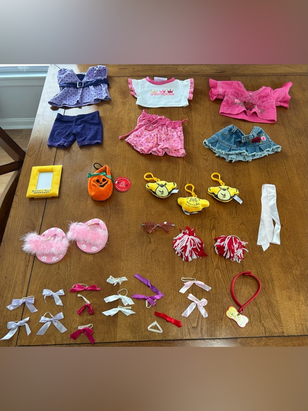 Build a bear clothing & accessories lot of 33 pieces new & used